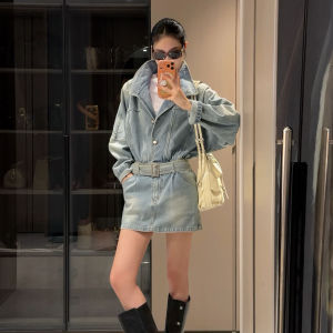 DANTING | Elegant Waist-Shaping Denim Dress
