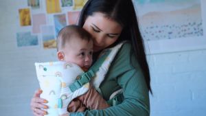 INFANTINO Flip 4-in-1 Convertible Carrier (Rainbow) | Baby Weight Range: 8-32 LBS