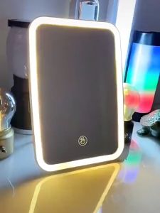 CROSSTO LED Makeup Mirror Dressing Table Mirror  USB Rechargeable Beauty Makeup Mirror Fill Light Adjustable Face Mirror