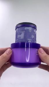 Washable HEPA Post Filter For Dyson V10 Slim / SV18 Cordless Robot Vacuum Cleaner Accessories Filter Cleaning Parts