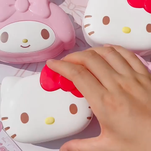 Sanrio Drain Soap Holder Soap Dish with Lid Soap Box Tray Rack Shelf Storage Bathroom Accessories Bekas Sabun Bertutup 三丽鸥肥皂盒带盖沥水