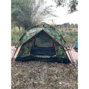 เต็นท์นอน เต็นท์กางอัตโนมัติ 2ประตู กางง่ายเก็บง่ายขนาดนอนได้3-4คน