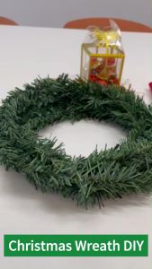2024 Christmas Decoration for Home DIY Red velvet bow Golden Red Box Christmas Accessories Merry Christmas Letter Plaque Gold Christmas Grass Vine Green Christmas Flower Gold 9CM Golden Tie Silk