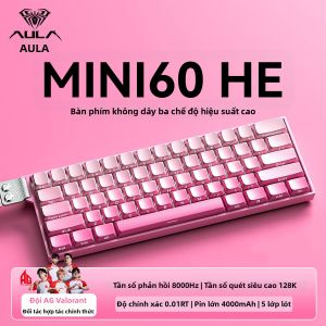 AULA | Bộ Bàn Phím và Chuột Chơi Game E-Sports Không Dây Ba Chế Độ Cao Cấp