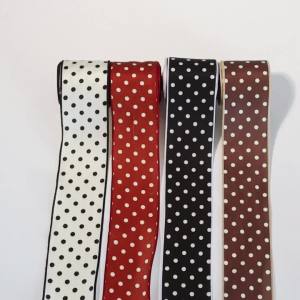 40mm Chấm Bi In Hình Satin Ruy Băng 3-Yards/Lô Đồ Trang Trí Handmade Đảng Hộp Quà Tặng Trang Trí May Mặc Tiếp Liệu 100% Polyester