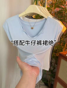 Áo Thun Cổ Tròn Tay Ngắn Mùa Hè Cho Nữ Áo Thun Dáng Ôm Tay Lỡ Phong Cách Hàn Quốc Thời Trang Đa Năng Chất Liệu Cotton