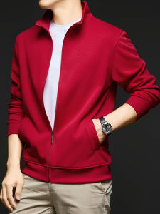 Áo Khoác Cardigan Nam Cổ Đứng Thời Trang Thường Ngày Đa Năng Khóa Kéo Dài Mùa Xuân Thu Áo Khoác Ngoài Hợp Thời Trang