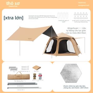 The Primitive | Bộ Lều Dã Ngoại Gấp Gọn Tự Động 2-trong-1