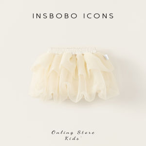 Insbobo Princess Skirt for Girls Autumn Fashionable Childrens Dress Baby Girls Half Skirt Casual Style Polyester Fiber