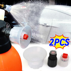 2pcs Car Foam Nozzle Auto Washing Hand Operated Pump Foam Sprayer Household Car Wash Liquid Foam Spray Nozzle Replaceable Accessories