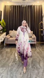 Setelan Celana Katun Rayon Fremium Kekinian Setelan Tunic Firall