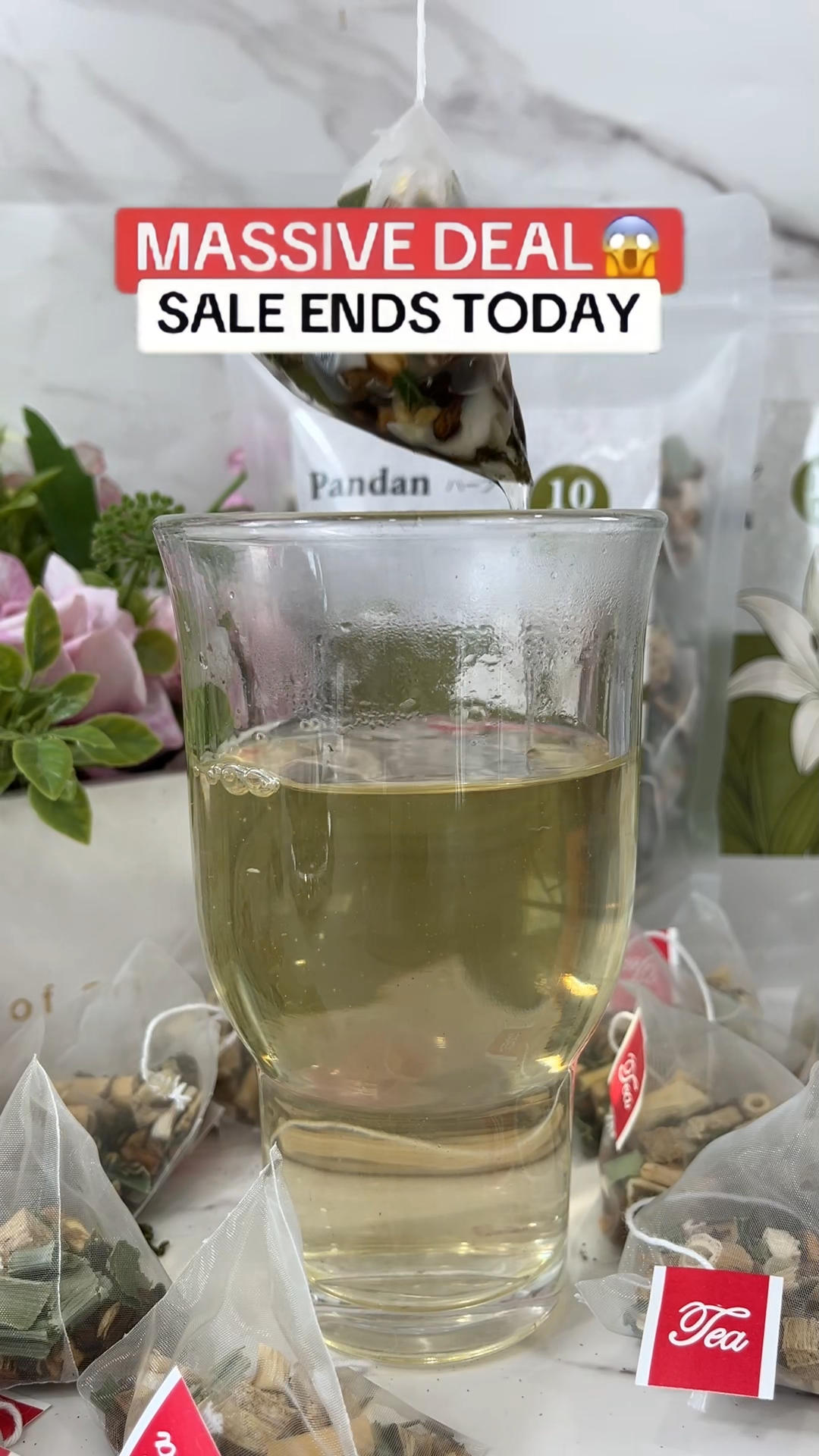 100% natural Organic pandan herbal tea Sugar-Free For Weight Management/Digestive/Sleep Support