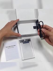 กล่องใส่ฮาร์ดดิสก์ 2.5 Inch USB 3.0 สำหรับใส่ SSD/HDD แบบใส