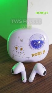 ROBOT TWS Flybuds T10S Semi In Ear Wireless Earbuds Bluetooth 5.3 IPX4 Waterproof Original - Garansi 1 Tahun