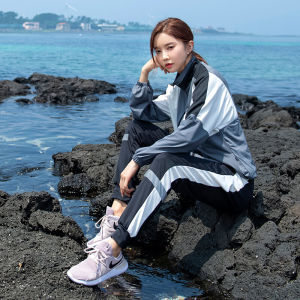 Womens Fitness Yoga Clothes Set Loose Autumn Winter Sports Suit Quick Dry Running Outfit plus Size Slimming Casual Wear