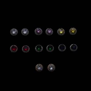 Huitan Luxury AAA CZ Stud Earrings For Women Romantic Elegant Female Daily Earrings 7 Colors Available Wholesale Dropshipping