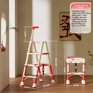 AOPENG | Thang 4 Bậc Điều Chỉnh Đa Năng Gấp Được