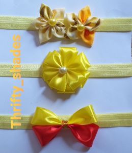 Newborn/ toddler 3pcs elastic head band