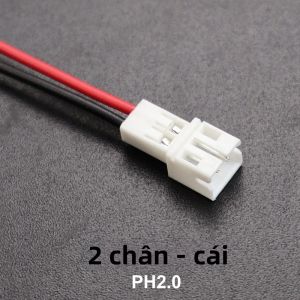 Cáp Nối Dài Đầu Nối JCD PH2.0 XH2.54 Nữ Sang Nam Nhiều Tùy Chọn Chân Cắm 2/3/4/5/6 Với Dây Nguồn Pin 15cm Dây Kết Nối