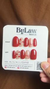 [ BYLAW.NAILS ] Edisi Natal Hati & Pita | KUKU PALSU PREMIUM | KUKU TEKAN | KUKU PALSU | KUKU PALSU WISUDA | KUKU PALSU WEEDING