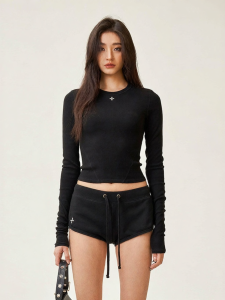 SMFK | Sleek Slim-fit Long Sleeve T-Shirt for Spring Autumn