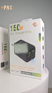 SG-Stock Fast Charger 150W UK Plug USB 6 Ports Travel Fast Charge Charger For Mobile Phone Wall Charger