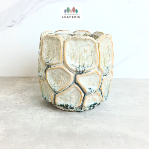 The Leaferie Asnee plant pots. Ceramic flowerpot . flowerpots . flower pot . planter . planters