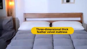 Bed mattress Foldable Foam Mattress Thicken 9cm Tatami Topper Single/Double/Queen/King Velvet Filling Mattress