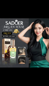 KADAIE SADOER Serum Treatment Rambut Argan Oil 30ml Hair Salon Perfect First Essential Tonic Pelembab Rambut Indah Bersinar Berkilau Sehat Kuat Anti Kering Kusam Bercabang Perawatan Rambut Kulit Kepala Aman Hair Treatment Care Beauty Product