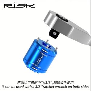 RISK 2 in 1 Bicycle Crank Cover Removal Tool Basikal Crankset Cycling Cap Remover DUB 11T XTR M9100