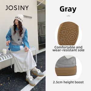 Josiny | Vintage Red Chunky Sole Womens Casual Sneakers