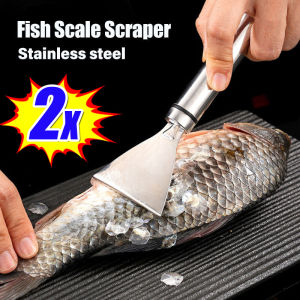 เครื่องขูดเกล็ดปลา2ชิ้นอุปกรณ์เครื่องชั่งเครื่องมือทำความสะอาดปลาเครื่องมือทำอาหารตกปลาในบ้านครัว