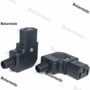 ข้อศอกสีดํา IEC320 C13 C14 สายไฟสายไฟปลั๊กไฟประกอบ IEC Connector Outlet PDU UPS ไฟฟ้า AC ปลั๊ก 10A 250V