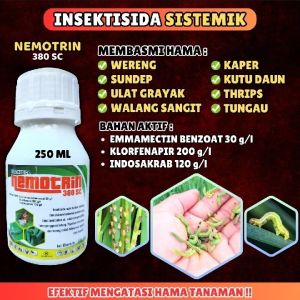 nemotrin insektisida 380 sc obat pembasmi hama padi racun ulat paling ampuh (isi.250ml)