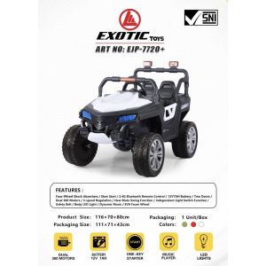 Mobil Aki Anak Laki Laki Rocky Volta 5008 Ban Full Karet Jok Kulit