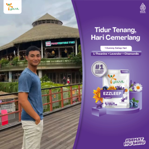 Youvit EZZLEEP 70 Gummy (10 Sachet) untuk bantu dapatkan tidur nyenyak & berkualitas! | Dengan L-Theanine Lavender Chamomile Chrysanthemum