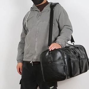 Tas Travel Kulit, Tas Tote Besar, Tas Tangan, Tas Duffel - Tas Bepergian Kapasitas Besar Kulit Asli