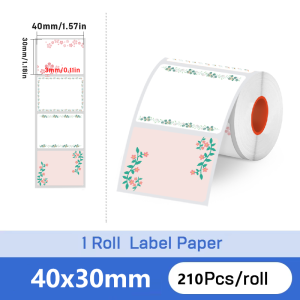 KAYSION Thermal Label Sticker Self-Adhesive Direct Thermal Label for DIY Logo Design QR Code Name Tag Portable Thermal Printer