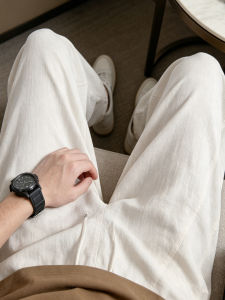 GUJOOCOW | Classic Casual Loose Linen Pants For Men Summer
