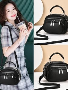 Túi Xách Da Mềm Thời Trang 2025 Túi Xách Nữ Vuông Nhỏ Túi Xách Ba Lớp Túi Đeo Chéo Vai Đơn Túi Xách Thời Trang