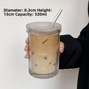 PAMPAS | Stylish Ins-style Striped Glass Cup