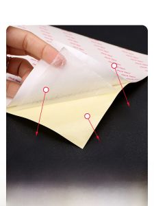 High Tensile Double Sided Adhesive Tape A4 Size Semi Transparent Strong Adhesive Heat Resistant Long Length Business Supply
