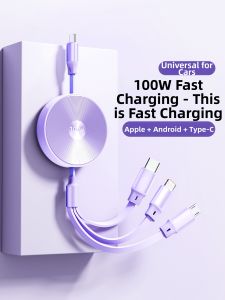 TAOWANTONG | Retractable Fast Charging Cable 100W Type C Compatible Devices