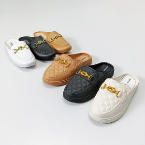 Wolf.id SPT-39 Sandal Sepatu Slip On Wanita Kasual Model Masuk Simple Trendy Korea Fashion Woman Flat Shoes Santai [BISA COD]