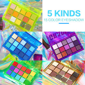 Ucanbe 15 Màu Mắt Mới Sweetie Party Eyeshadow Palette Matte Shiny Colorful Dynamic Makeup Palettes Tông Màu Lâu Trôi