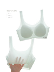 Cool Mesh Bra Two-Piece Set for Teenage Girls Developing Stage No Steel Ring Three Stage Student Underwear Nylon Fabric Summer