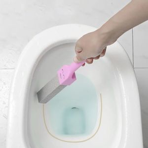 Floating Stone Cleaning Toilet Brush Handle Durable Scrubbing Head Removes Limescale Rust Stains for Bathroom Bathtub Sink Tile