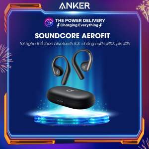 Tai nghe không dây thể thao Bluetooth Anker Soundcore AeroFit A3872 Bluetooth 5.3 Chống nước IPX7 pin 42h