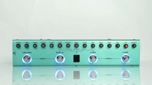 Minsine M-VAVE Tank-G V2 Rechargeable Guitar Multi-Effects Pedal: 36 Presets 9 Preamp Slots 8 IR Cab Slots & 3 Modulation/Delay/Reverb Effects
