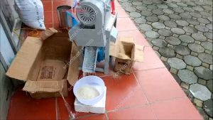 Sàng xát gạo TF888 lắp máy xát mini